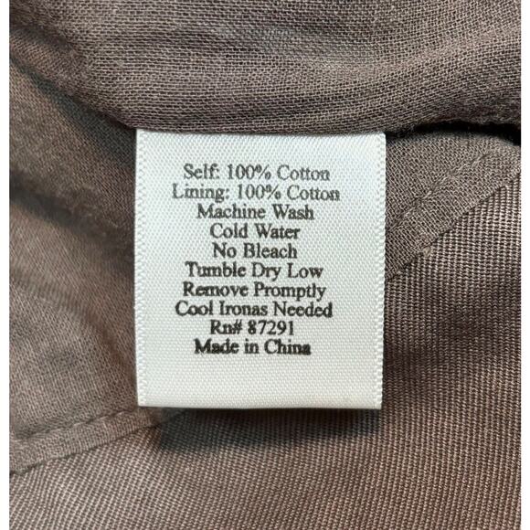 Johnny Was Sz S Embellished Military Jacket Brown - Missing One Button - Picture 15 of 15